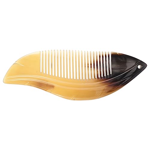 Ipetboom Hornkamm Für Damen Tragbarer Massagekamm Anti Statische Haarkamm Naturhornkamm Friseurwerkzeug Für Kopfhautmassage von Ipetboom