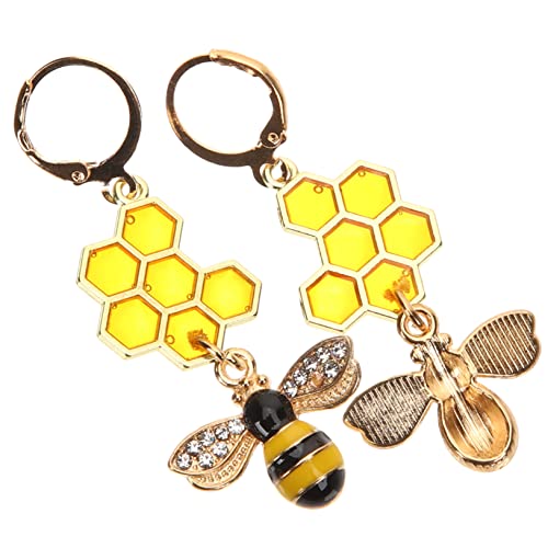 Ipetboom Bienenohrringe Für Damen Baumelnde Bienenohrringe Mit Bienenvolk Ohrschmuck Für Frauen Passend Für Sommerstrand Geburtstag Hochzeitsfeiern von Ipetboom