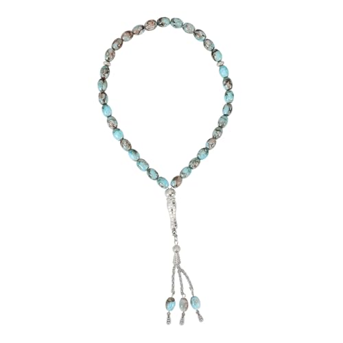 Ipetboom Islamische Gebetskette aus Farbiger Glasur Handgefertigte Perlenarmband für Männer und Frauen Komfortable Muslimische Rosary Perlen Stilvolles Religiöses Schmuckstück für Gebet von Ipetboom