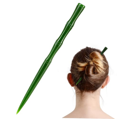 Ipetboom Jade Haarnadel Chinesischen Haarstab Jade Haarstäbchen Vintage Design Für Damen Und Teenager Schlicht Und Elegant Langes Haar Essstäbchen Haarschmuck Dekoration von Ipetboom