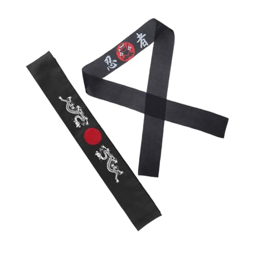 Ipetboom 2stücke Japanisches Karate-stirnband Und Koch-stirnband Für Frauen Traditionelles Japanisches Design Vielseitig Für Party Sport Und Ipetboom 2stücke Japanisches Karate-stirnband Und Koch-stirnband Für Frauen Traditionelles Japanisches Design Vielseitig Für Party Sport Und von Ipetboom