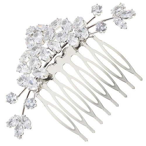 Ipetboom Kamm Perücke Mit Brautkopfschmuck Für Die Hochzeit Strass Für Haare Braut-tiara Haarkamm Für Frauen Braut Haarkamm Strasssteine Strass Steine Brautjungfer Schmücken von Ipetboom