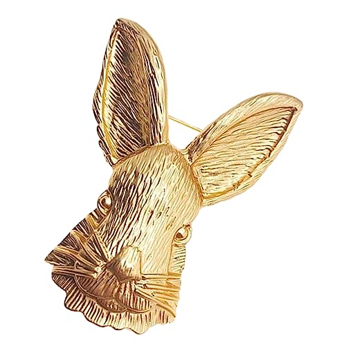 Ipetboom Kaninchen Brosche für Damen Vintage Anstecknadel Langlebig Farbecht für Kleidung Schals Hüte Kreatives Accessoire für Geschenkidee von Ipetboom