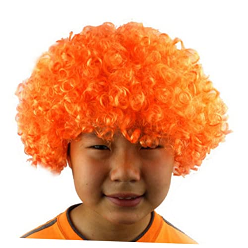 Ipetboom Karnevalsperücke Orange Verstellbare Cosplay Woche für Halloween Partys Discos Atmungsaktives Design für Erwachsene Maskeraden von Ipetboom