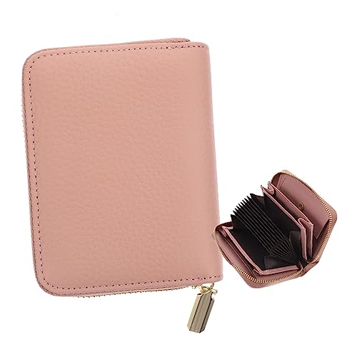 Ipetboom Kartenetui mit Großer Kapazität Praktischer Kartenhalter für Damen und Herren RFID Geschützt Tragbar und Langlebig für Büro Zuhause oder Unterwegs Rosa von Ipetboom