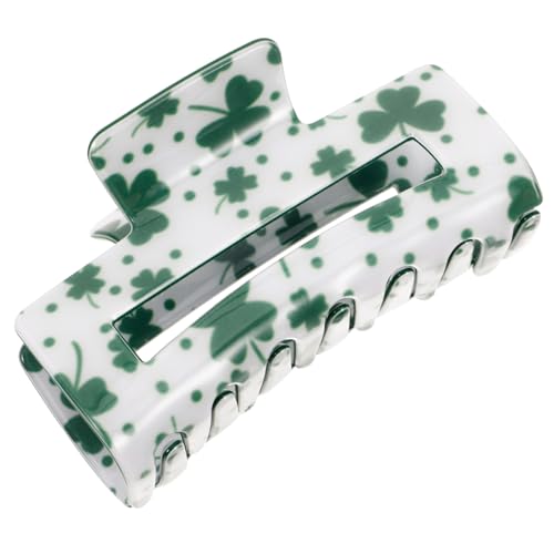 Ipetboom Klee-Schmuck Haar Klammern Haarspangen St. Patricks Day Haarspange Haarschmuck für Haarklammer Tiara Frauen Haarspange dekorative Krallenclips Blatt Haarnadel Irland Kopfbedeckung von Ipetboom