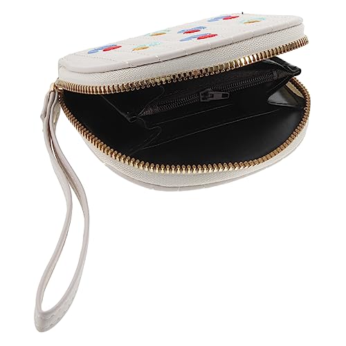 Ipetboom Geldbörse Mit Stickerei Kleines Portemonnaie Münzgeldbörse Aus Pu-Material Und Praktische Damen-geldbörse Für Reisen Business Und Alltag von Ipetboom