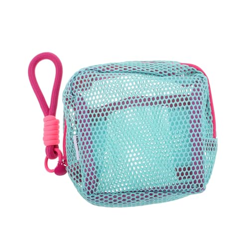 Ipetboom Kopfhörertasche Mit Reißverschluss Aufbewahrungstasche Für Ohrhörer Kleiner Schmuckbeutel Kabel-Organizer Quadratisches Netzdesign Für Ordnung Im Gepäck von Ipetboom