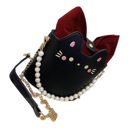 Ipetboom Kleine Mädchen Umhängetasche mit Perlenkette Leichte Crossbody Tasche Kompakte Handtasche für Schlüssel Karten und Kleine Gegenstände Modisch und Vielseitig für Party und Shopping von Ipetboom