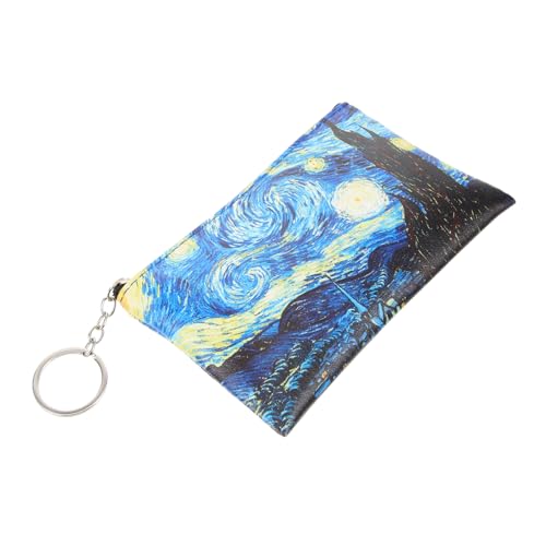 Ipetboom Kleine Münzbörse aus PU mit Reißverschluss und Schlüsselring Modische Damen Geldbörse mit Sternenhimmel Motiv Kompakte Leichte Coin Purse für Frauen und Studenten Ipetboom Kleine Münzbörse aus PU mit Reißverschluss und Schlüsselring Modische Damen Geldbörse mit Sternenhimmel Motiv Kompakte Leichte Coin Purse für Frauen und Studenten von Ipetboom