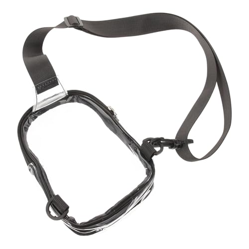 Ipetboom Kleine Verstellbare Transparente Umhängetasche für Sport und Reisen Leichte Crossbody bag für Handy Schlüssel Karten Stadion Alltagsbegleiterin in Schwarz von Ipetboom