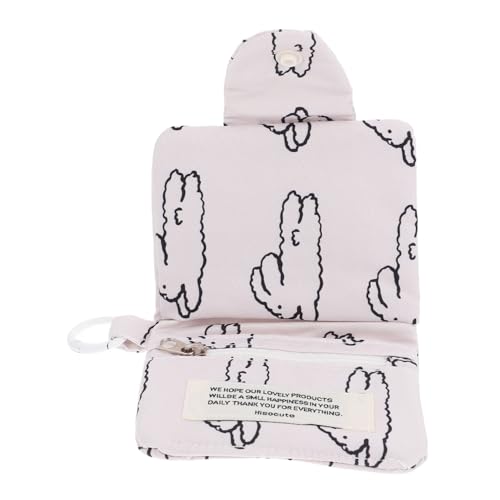 Ipetboom Kleines Damen Portemonnaie mit Schlüsselanhänger Multilayer Münzfach Kartenetui Leicht und Praktisch für Alltag und Tasche Beige Minimalistischer Stil von Ipetboom