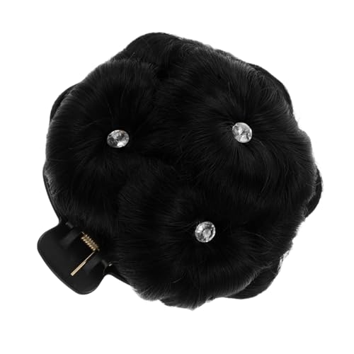 Ipetboom Synthetic Hair Bun Mit Clip Für Frauen Messy Chignon Style Künstliche Haarbun-erweiterung Für Hochzeiten Und Besondere Anlässe Elegant Mit Strassverzierung von Ipetboom