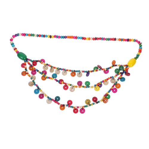 Ipetboom Halskette Damen Mit Kokosnussschalen Und Bunten Holzperlen Mehrschichtiger Webkette-anhänger -stil Halskette Für Party Urlaub Und Täglichen Gebrauch Ipetboom Halskette Damen Mit Kokosnussschalen Und Bunten Holzperlen Mehrschichtiger Webkette-anhänger -stil Halskette Für Party Urlaub Und Täglichen Gebrauch von Ipetboom