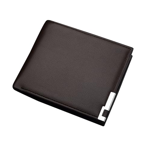 Ipetboom Kompakte Geldbörse Portmonee Herren Mann Brieftasche Geldbörse Für Männer Brieftaschen Für Männer Brieftasche Für Kartenhalter Herren Geldbörse Kleine Geldbörse Herren Kaffee von Ipetboom