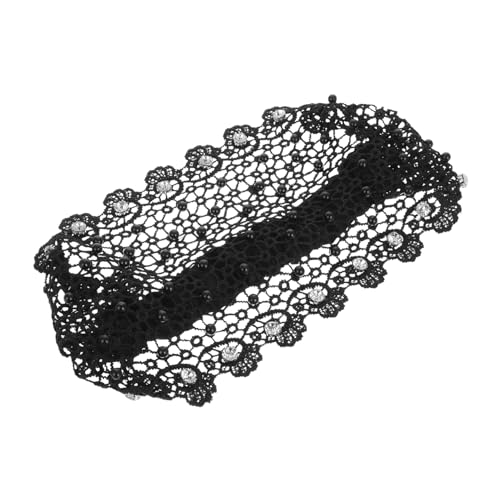 Ipetboom Elastic Lace Headband Für Ältere Damen Dehnbare Vintage-spitzen-haarband Für Stilvolle Haaraccessoires Zur Effektiven Concealierung Von Grauem Haar von Ipetboom