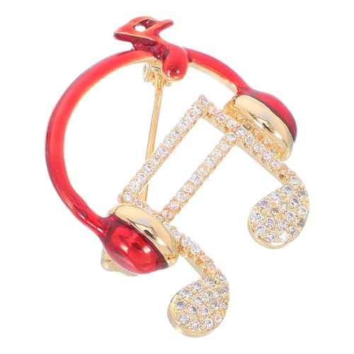 Ipetboom Kopfhörer Brosche Anstecknadel Mit Musiknote Anstecknadel Musikschmuck Für Schal Pullover Mütze Anzug Dekoration Hochzeit Konzert Party Gastgeschenk von Ipetboom