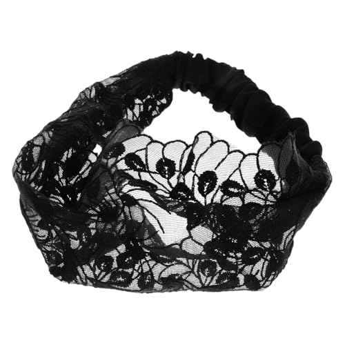 Ipetboom Spitzen-stirnband Mit Floraler Spitze Breit Für Umfassende Haarabdeckung Dehnbar Für Sicheren Halt Für Hautpflege Und Make-up Vielseitig Als Kopftuch Und Haar-accessoire Für Damen von Ipetboom