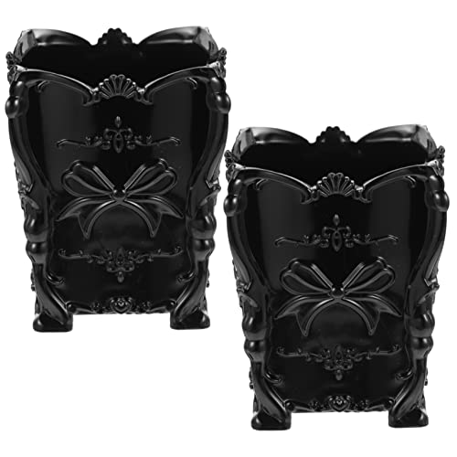Ipetboom 2stücke Make-up Pinselhalter Organizer Transparente Kosmetik Aufbewahrung Für Schminktisch Multifunktionale Stifthalter Für Pinsel Und Schreibutensilien Modernes Design von Ipetboom