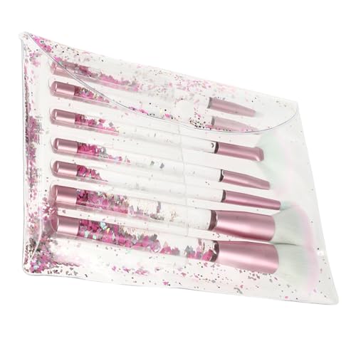 Ipetboom Haar Make up Pinselset 7 Stück Tragbar Transparent Für Grundierung Und Lidschatten Leicht Und Wiederverwendbar Für Frauen von Ipetboom