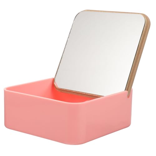 Ipetboom Kosmetikspiegel-aufbewahrungshalter Clamshell- Desktop-spiegelbox Praktischer Aufbewahrungsbehälter Für Spiegel Schlichtes Design Klare Sicht Vielseitig von Ipetboom