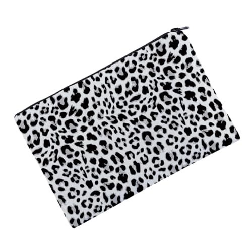 Ipetboom Kosmetiktasche, Aufbewahrungstasche, Polyester, Kuriertasche, Mädchen, tragbar, 2 Stück, Leopard, 22x15cm von Ipetboom