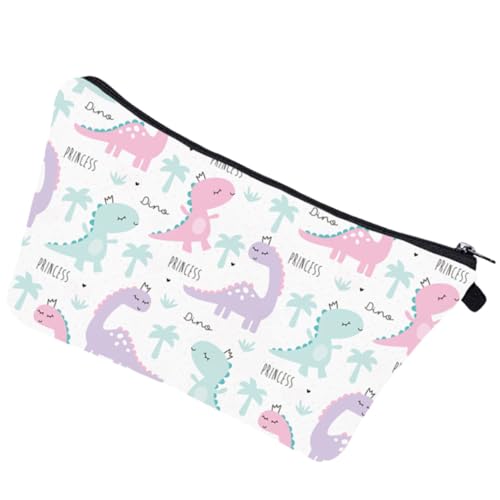 Ipetboom Kosmetiktasche Damen Dinosaurier Muster Reise Waschbeutel Makeup Pouch Robust Leicht Multifunktional Kulturbeutel Für Kosmetik Toilettenartikel Kleine Aufbewahrung von Ipetboom