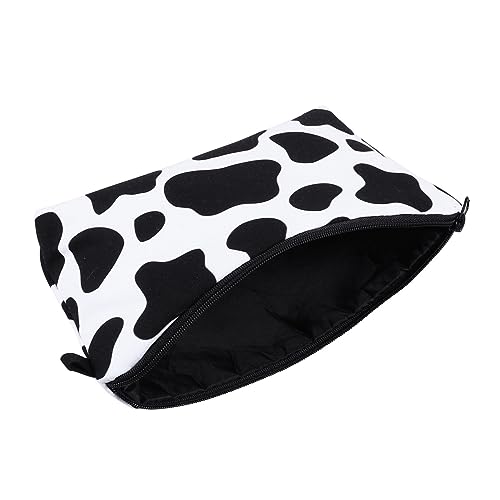 Ipetboom Kosmetiktasche Damen mit Kuhmuster Leichte Make up Tasche für Unterwegs Praktische Kulturtasche für Reisen und Alltag Multifunktionaler Toiletry Bag Stilvoll und Kompakt von Ipetboom