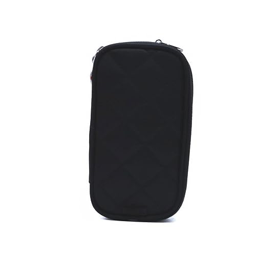 Ipetboom Kosmetiktasche Mit Reißverschluss Make-up-Aufbewahrungstasche Schwarz Schminktasche Für Damen Reise-Kosmetiktasche Aufbewahrungstasche Mit Verstellbaren Trennwänden Für von Ipetboom