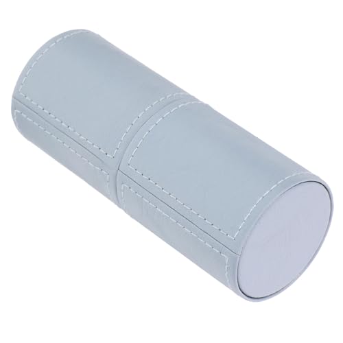 Ipetboom Kosmetik Pinselhalter Aus Pu Eleganter Makeup Organizer Für Schreibtisch Schminktisch Und Badezimmer Großer Staubgeschützter Aufbewahrungseimer Blau Für Brushes Und Stifte von Ipetboom