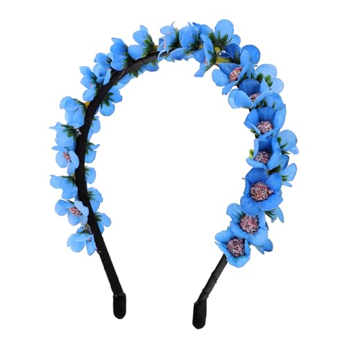 Ipetboom Kranz Stirnband haarschmuck für damen haarzubehör für damen Blumenhaargirlande Strandparty-Stirnband Hochzeitsdekoration Blumenkopfschmuck floraler Kopfschmuck doppelseitig Suite von Ipetboom