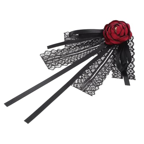 Ipetboom Fliege Brosche Damen Spitze Stoff Brosche Kragenanstecknadel Elegantes Accessoire für Anlässe Vielseitig Einsetzbar von Ipetboom