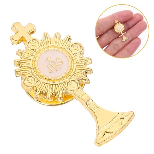 Ipetboom Krawattennadel Zur Erstkommunion Goldene Brosche Reversnadel Mit Kelchkreuz Für Katholische Religiöse Accessoires Zur Erstkommunion Ipetboom Krawattennadel Zur Erstkommunion Goldene Brosche Reversnadel Mit Kelchkreuz Für Katholische Religiöse Accessoires Zur Erstkommunion von Ipetboom