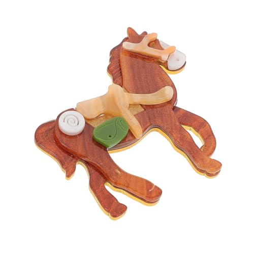 Ipetboom Kreative Pferde Brosche für Damen Leichtes Lapel Pin Vielseitig Tragbar für Kleidung Rucksäcke und Taschen Festliches Schmuckstück für Neujahrsgeschenke und Stilakzente von Ipetboom