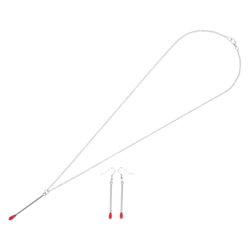 Ipetboom Streichholzohrringe Set Mit Halskette Für Damen Verspielte Und Stilvolle Schmucksets Aus Leichten Materialien Kombination Für Party Und Alltag Ipetboom Streichholzohrringe Set Mit Halskette Für Damen Verspielte Und Stilvolle Schmucksets Aus Leichten Materialien Kombination Für Party Und Alltag von Ipetboom