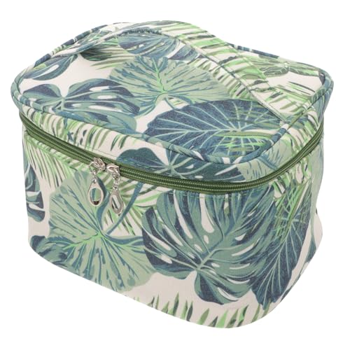 Ipetboom Kulturbeutel Für Damen Make-up-Tasche Reisen Canvas-Material Reißverschluss Fächer Organisation Kosmetiktasche Reise-Accessoire Praktisch Haltbar von Ipetboom