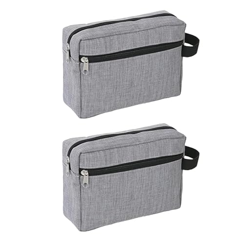 Ipetboom Kulturbeutel Herren Set 2 TLG Tragbare Kosmetiktasche Reise Make-up Tasche Handbadetasche Für Camping von Ipetboom