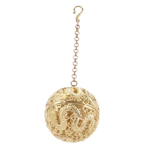 Ipetboom Kupfer Aromatherapie Anhänger Halskette Wiederverwendbarer Offener Duftanhänger Eleganter Hohler Diffusor Schmuck Stresslinderndes Duftpendant für Damen Modisches Aromatherapie von Ipetboom