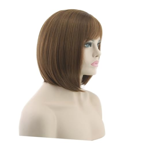 Ipetboom Kürzliche Braune Bob Perücke Für Damen Synthetisches Haar Gerade Cosplay-wig Für Partys Halloween Und Alltagsgebrauch Atmungsaktiv Und Waschbar Ipetboom Kürzliche Braune Bob Perücke Für Damen Synthetisches Haar Gerade Cosplay-wig Für Partys Halloween Und Alltagsgebrauch Atmungsaktiv Und Waschbar von Ipetboom