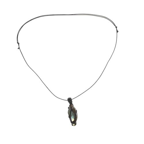 Ipetboom Halskette mit Natürlichem Labradorit Anhänger Retro Steinanhänger Naturstein Unisex für Damen und Herren Elegantes Schmuckstück für Besondere Anlässe von Ipetboom