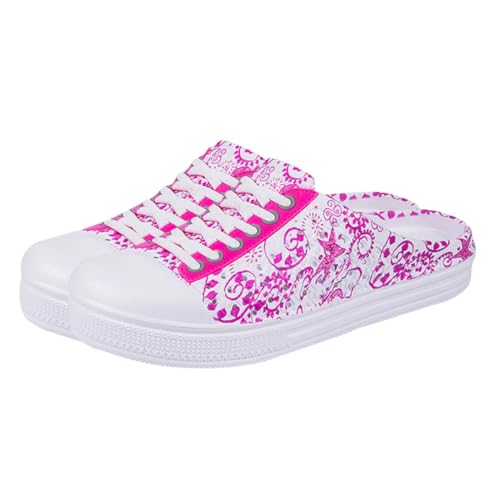 Ipetboom Lässige Atmungsaktive Sommer Slipper mit Schnürung Leichte Outdoor Sandalen in Strapazierfähiges Material für Strand Alltag und Freizeit Damen Sommerschuhe von Ipetboom