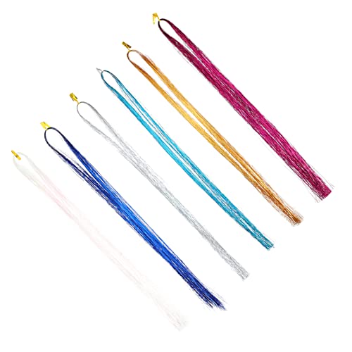 Ipetboom Lametta-haarsträhnen 12 Glitzer-extensions Haarschmuck Für Mädchenpartys Flechten Und Stylen Ipetboom Lametta-haarsträhnen 12 Glitzer-extensions Haarschmuck Für Mädchenpartys Flechten Und Stylen von Ipetboom