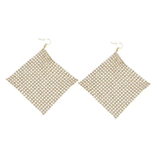 Ipetboom Strass Ohrringe Baumeln Für Damen Lange Ohr Accessoire Mit Glitzersteinen Leicht Tragbar Strapazierfähig Leuchtend Elegant Frauenmodeschmuck von Ipetboom