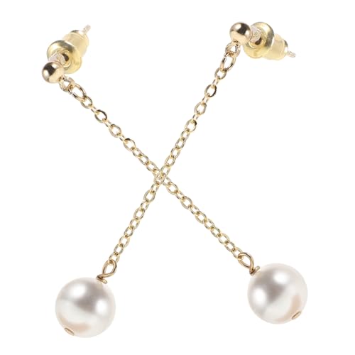 Ipetboom Lange Quasten Ohrringe mit Eleganten Perlenanhängern Silber Ohrstecker Stilvolle Statement Drop Dangle Ohrringe für Frauen für Hochzeiten und Festliche Anlässe von Ipetboom