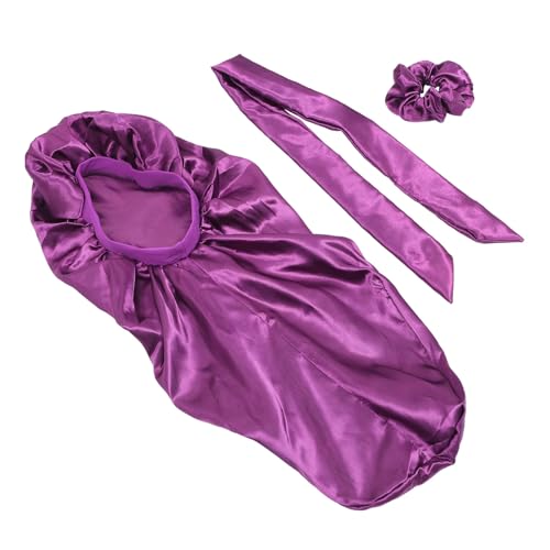 Ipetboom Elastische Schlafmütze Für Damen Haarpflegemütze Aus Seide Nachtmütze Für Frauen Mit Langem Haar Zum Schutz Vor Trockenheit Und Bruch Kompaktes Reisezubehör von Ipetboom