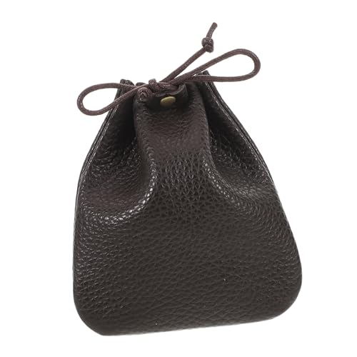 Ipetboom Lederbeutel Mit Kordelzug Vintage Münzbeutel Wechselgeldbeutel Schlüsselhalter Bargeld Organizer Für Männer Und Frauen Feiertage von Ipetboom