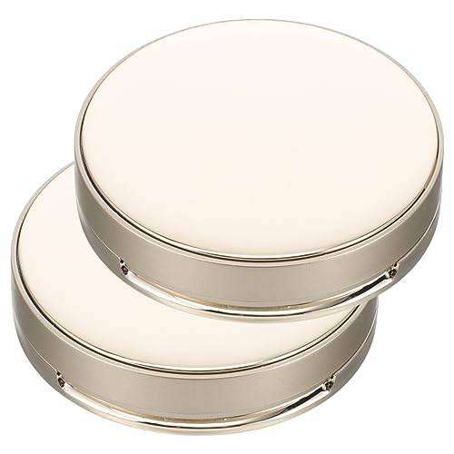 Ipetboom Leeres Kissen Foundation Case Set 2tlg. Kleiner Make-up Behälter Nachfüllbare Puff Box Mit Spiegel von Ipetboom