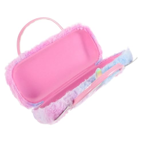 Ipetboom Leicht Tragbares Einhorn Brillenetui aus Plüsch mit Tragegriff Faltbare Stoßfeste Sonnenbrillenbox für Damen und Kratzfestes Etui zum Schutz von Brillenrahmen Ipetboom Leicht Tragbares Einhorn Brillenetui aus Plüsch mit Tragegriff Faltbare Stoßfeste Sonnenbrillenbox für Damen und Kratzfestes Etui zum Schutz von Brillenrahmen von Ipetboom