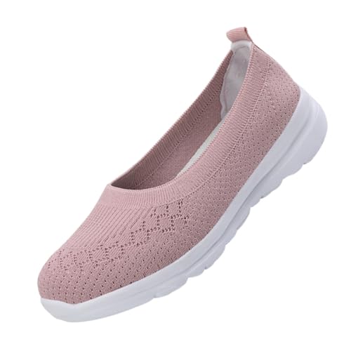Ipetboom Leichte Atmungsaktive Damen Slip Schuhe mit Netzgewebe rutschfeste Sohlen Komfortabel und Modisch für Walking und Freizeit Hautfreundlich Flexibel und Langlebig für Langes Tragen von Ipetboom