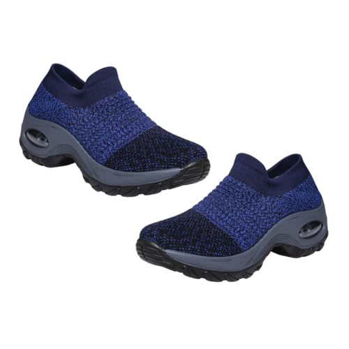 Ipetboom Leichte Damen Sportschuhe Schnürsenkel mit Luftpolster Atmungsaktive Outdoor Laufschuhe für Walking Jogging und Freizeit Schnelles Ausziehen Hautfreundliches Material von Ipetboom
